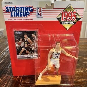 Vintage Jeff Hornacek Utah Jazz NBA 1995 Starting Lineup Figure Toy NIP SEALED